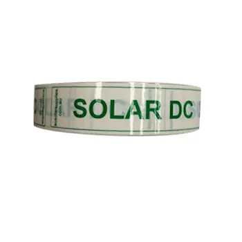 [LAB-500] Perforated "SOLAR DC" Sticker Tape