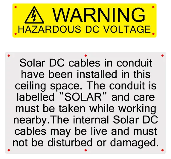 Ceiling Label