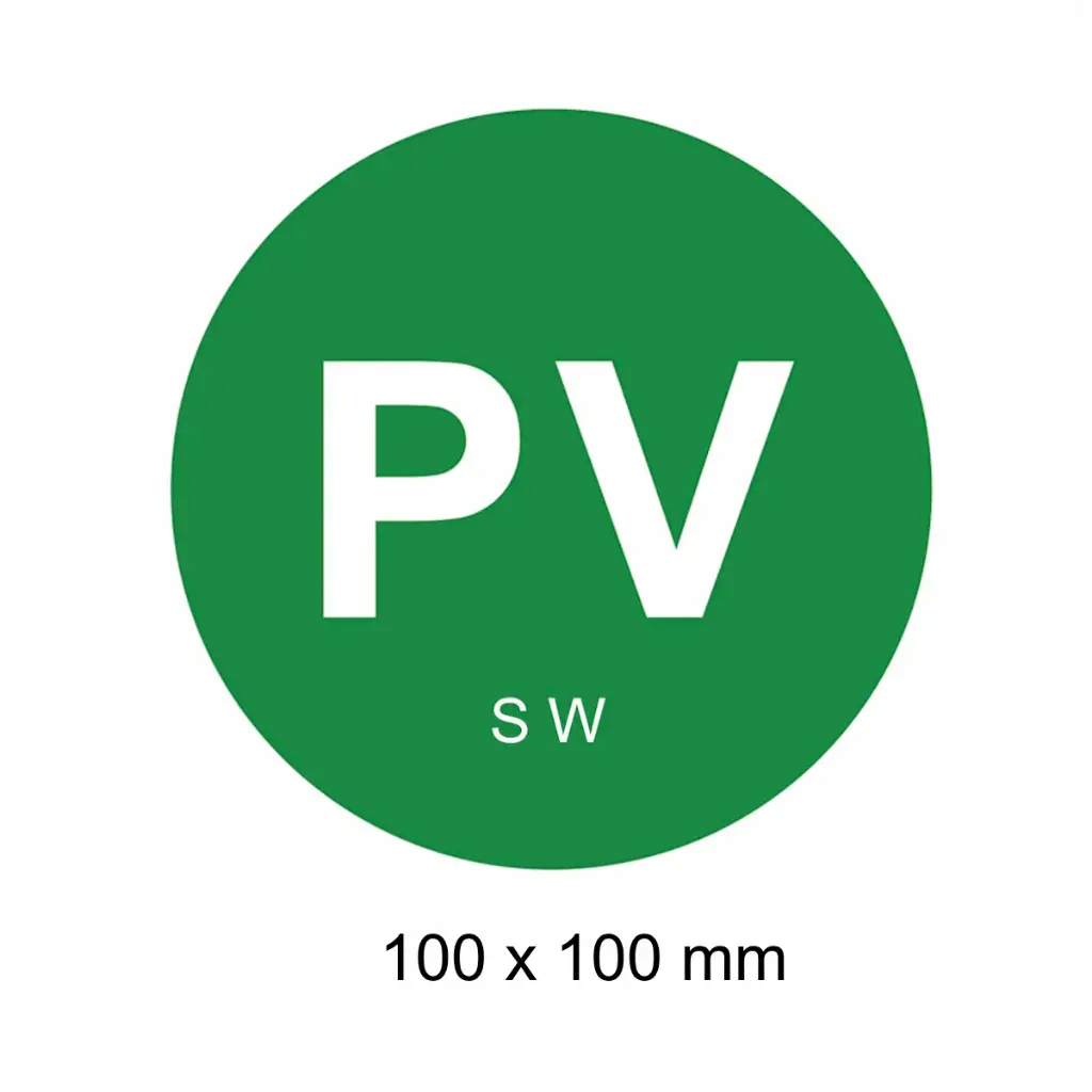 "PV" Label (SW)