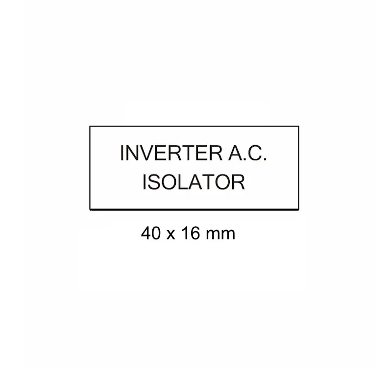 Inverter AC Isolator