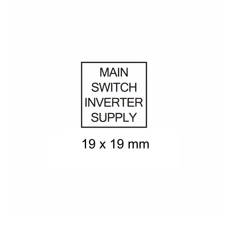Main Switch Inverter Supply