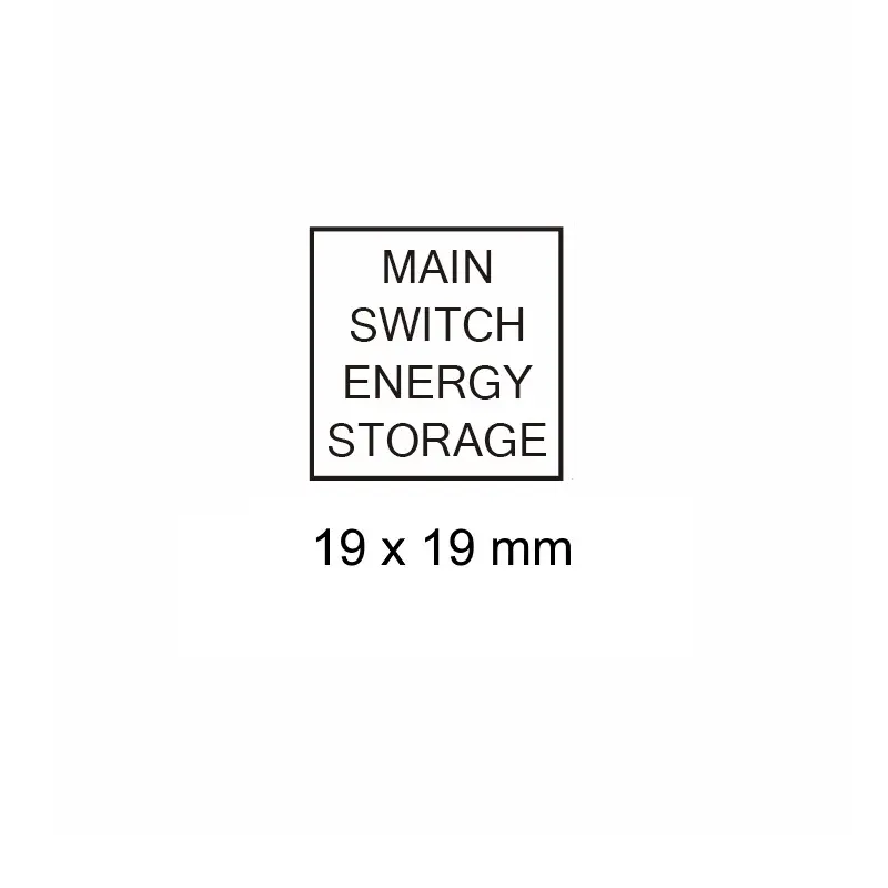 Main Switch Energy Storage