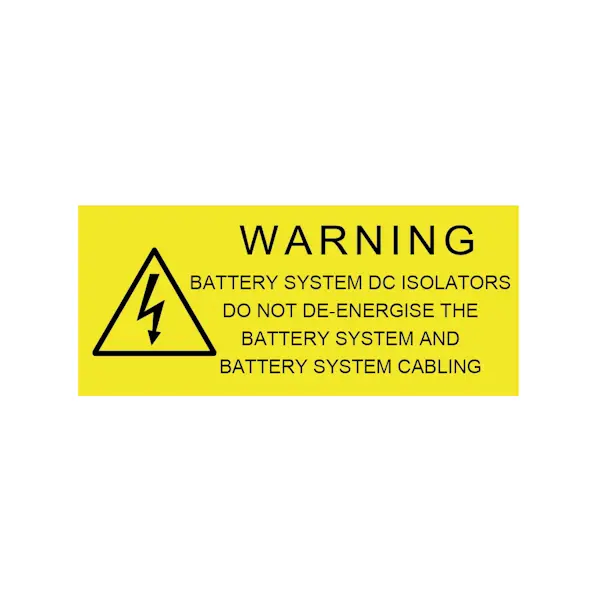Battery System DC Isolators