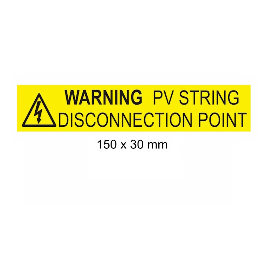 PV String Disconnection Point