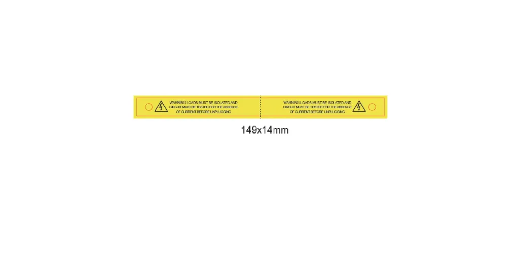 [LAB-Y-LOADS-STK] Loads Must be Isolated (Sticker)