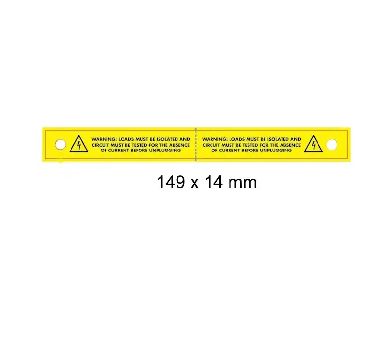 Loads Must be Isolated (Sticker)