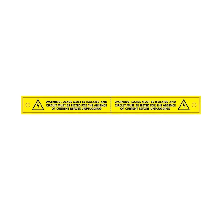 Loads Must be Isolated (Sticker)