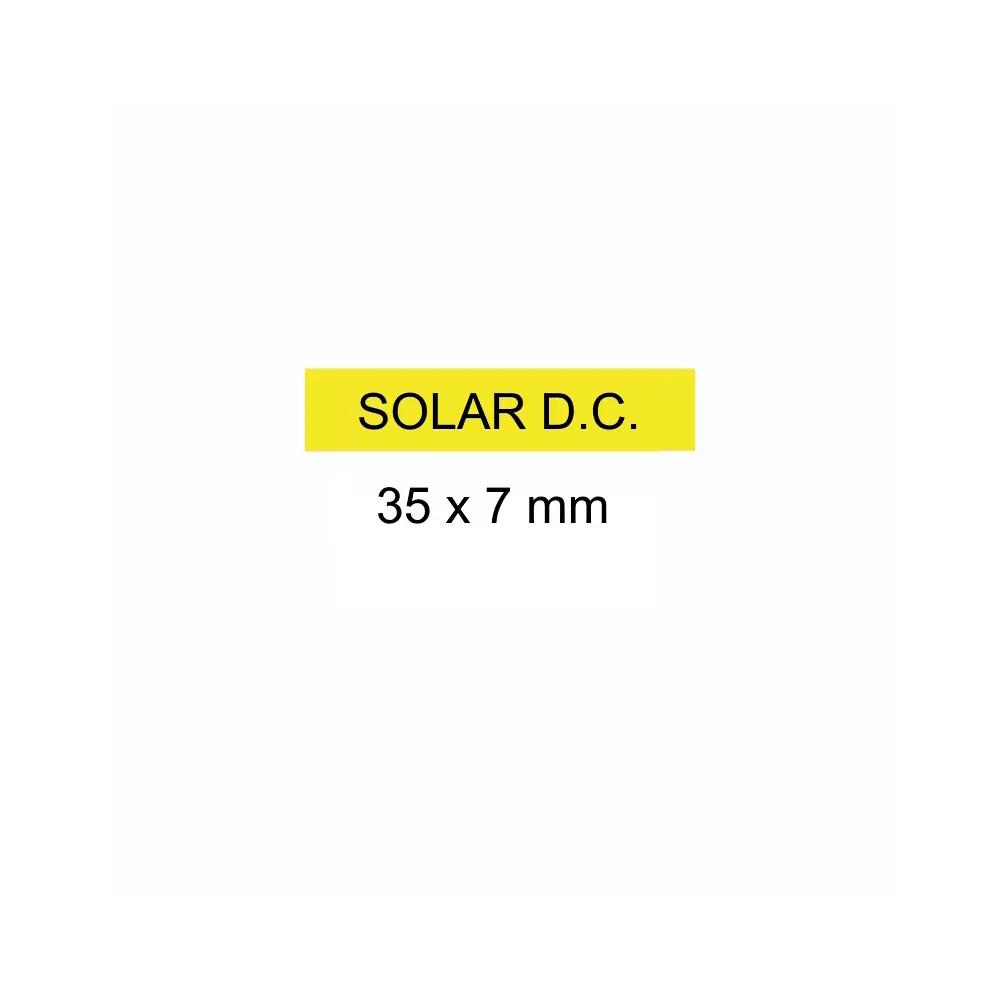 Solar D.C. Label on Solar Conduit