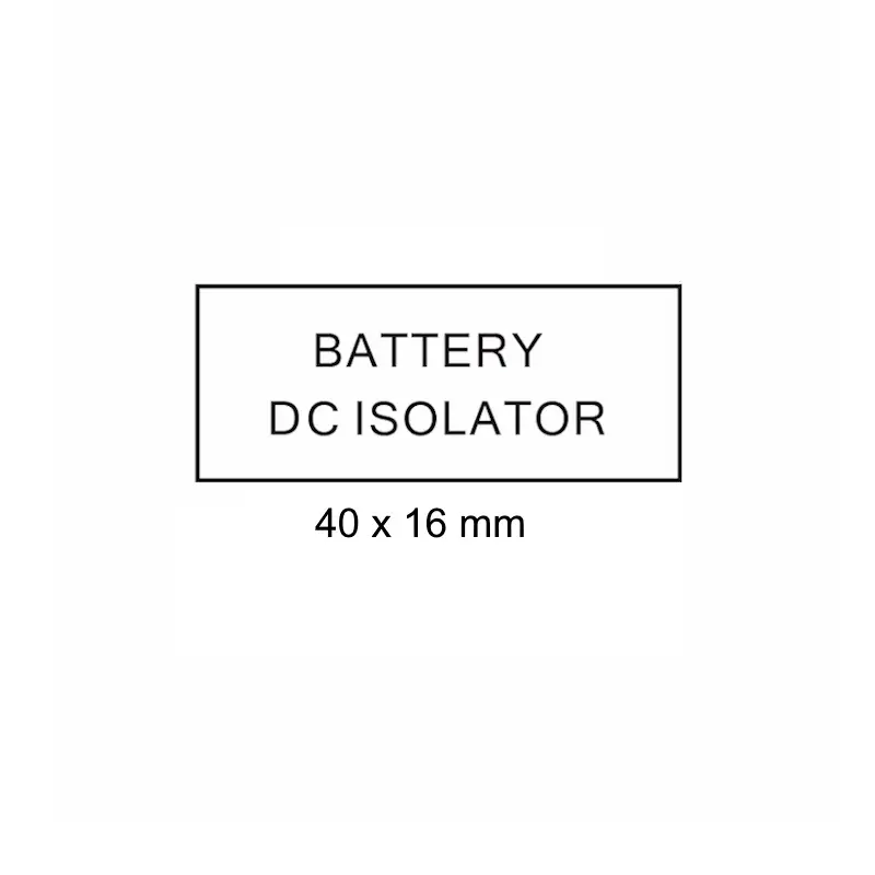 Battery D.C. Isolator