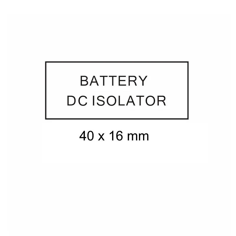 Battery D.C. Isolator