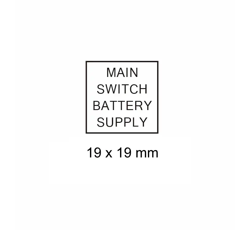 Main Switch Battery Supply