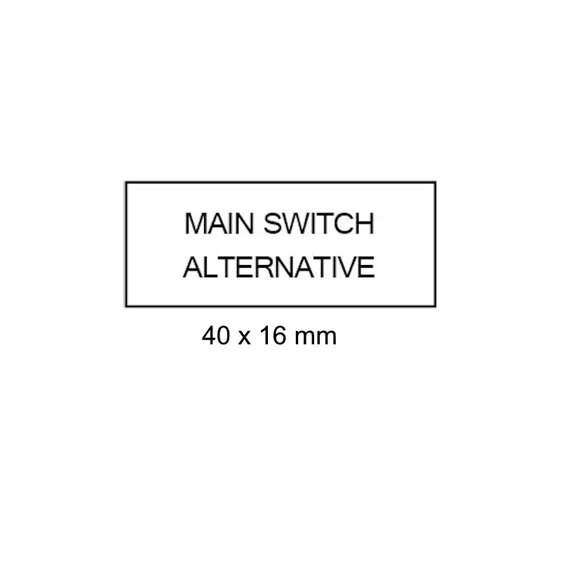 Main Switch Alternative