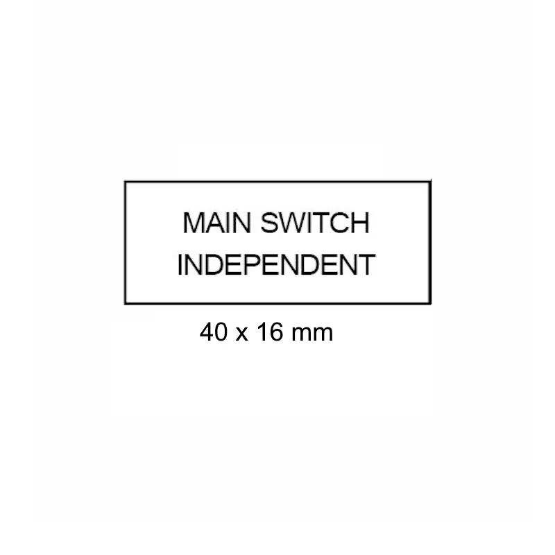 [LAB-W-MS-IND] Main Switch Independent