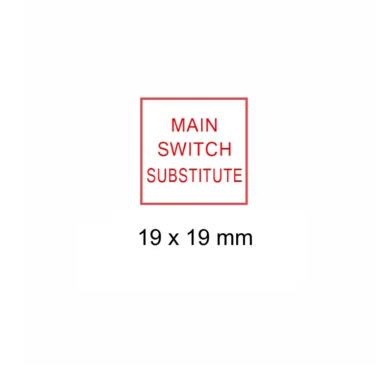 [LAB-WR-MS-SUB] Main Switch Substitute