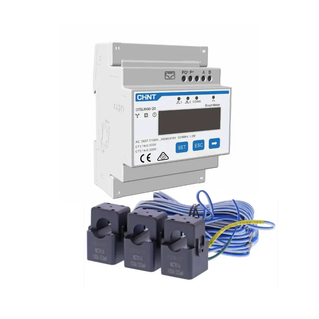 Sungrow Smart Meter, 3 Phase with 3 CTs, 100A/0.333v 
