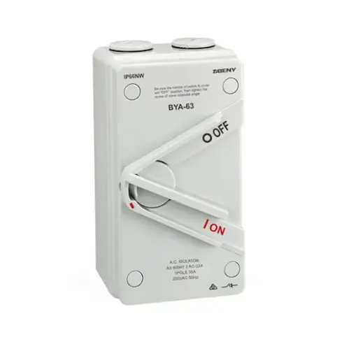 [ACIS-35A-1] AC Isolator, ZJ BENY 35A, 1 Pole (BYA-63-1P-35A)