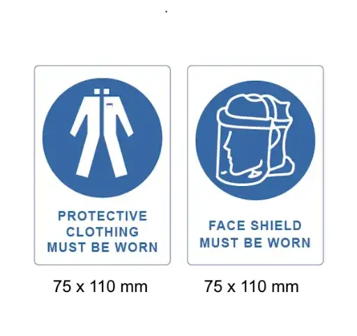 [LAB-B-PPE] Warning Label, PPE