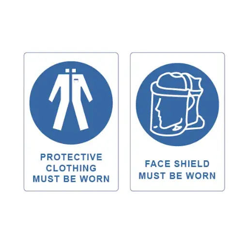 [LAB-B-PPE] Warning Label, PPE