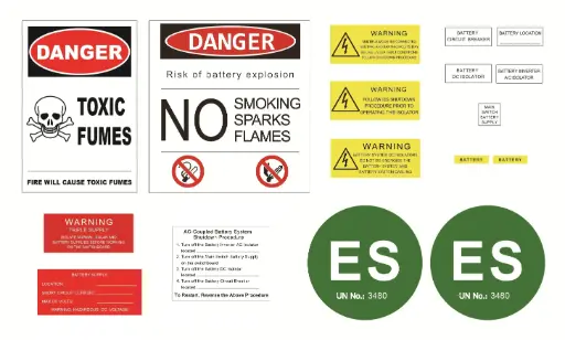 [LAB-SET-BT-AC] AC-Coupled Battery Label Set