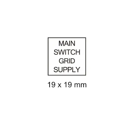 [LAB-W-GS] Main Switch Grid Supply