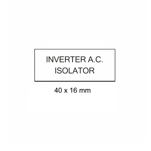 [LAB-W-IAC] Inverter A.C. Isolator