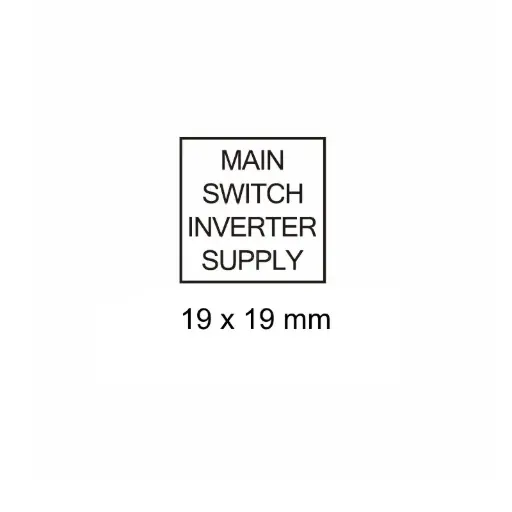 [LAB-W-IS] Main Switch Inverter Supply