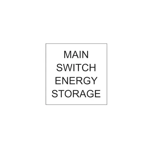 [LAB-W-STORAGE] Main Switch Energy Storage