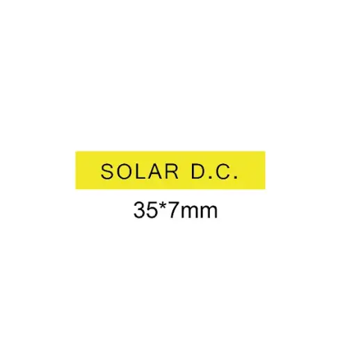 [LAB-Y-SOLARDC] Solar D.C. Label on Solar Conduit