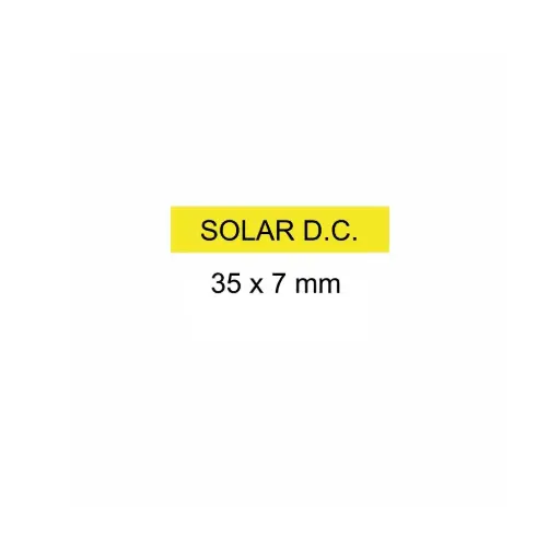 [LAB-Y-SOLARDC] Solar D.C. Label on Solar Conduit