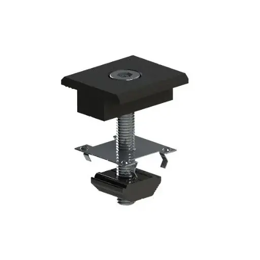 [TMMID-30/35-B] Black Titan Adjustable Mid Clamp 30-35mm with Earth Plate
