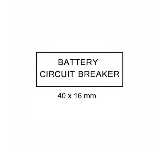 [LAB-W-BCB] Battery Circuit Breaker