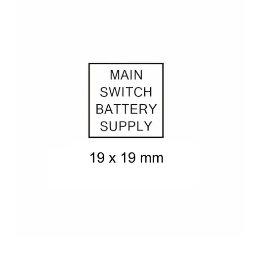 [LAB-W-BS] Main Switch Battery Supply
