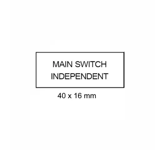 [LAB-W-MS-IND] Main Switch Independent
