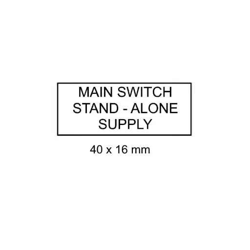 [LAB-W-MSSAS] Main Switch Stand-Alone Supply
